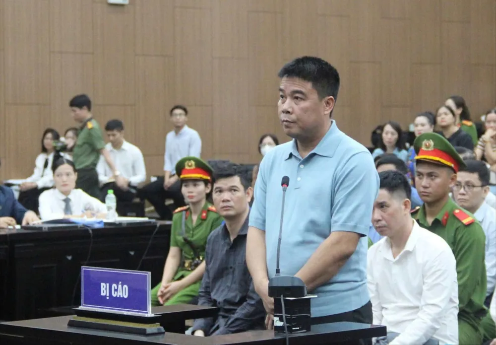 Bị cáo Nguyễn Văn Hậu. Ảnh: HOÀNG HUY Tập đoàn Phúc Sơn Nguyễn Văn Hậu 1.jpg