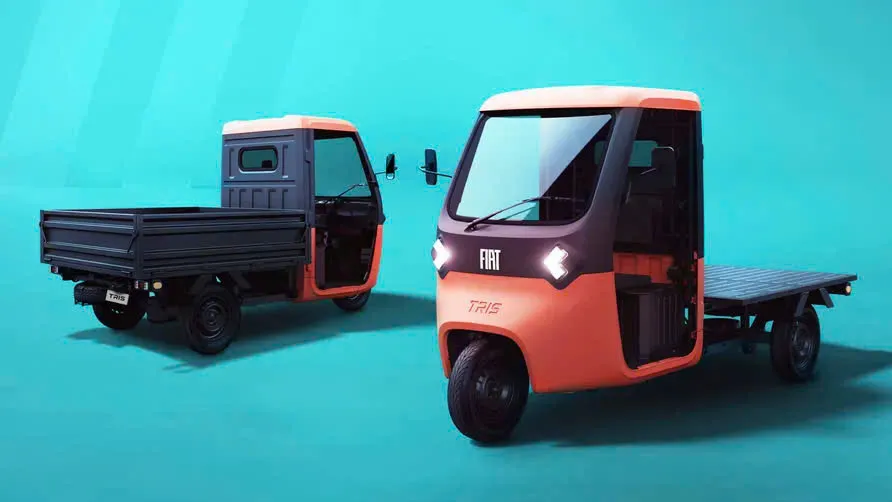 Xe tải ba bánh thậm chí còn nhỏ hơn cả một chiếc xe kei của Nhật Bản. Ảnh: Fiat Chiêm ngưỡng chiếc xe tải ba bánh nhỏ bé phù hợp giao hàng trong thành phố.jpg