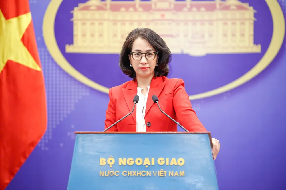 Người phát ngôn Bộ Ngoại giao Phạm Thu Hằng. Ảnh: NGỌC DIỆP Người phát ngôn Bộ Ngoại giao Phạm Thu Hằng
