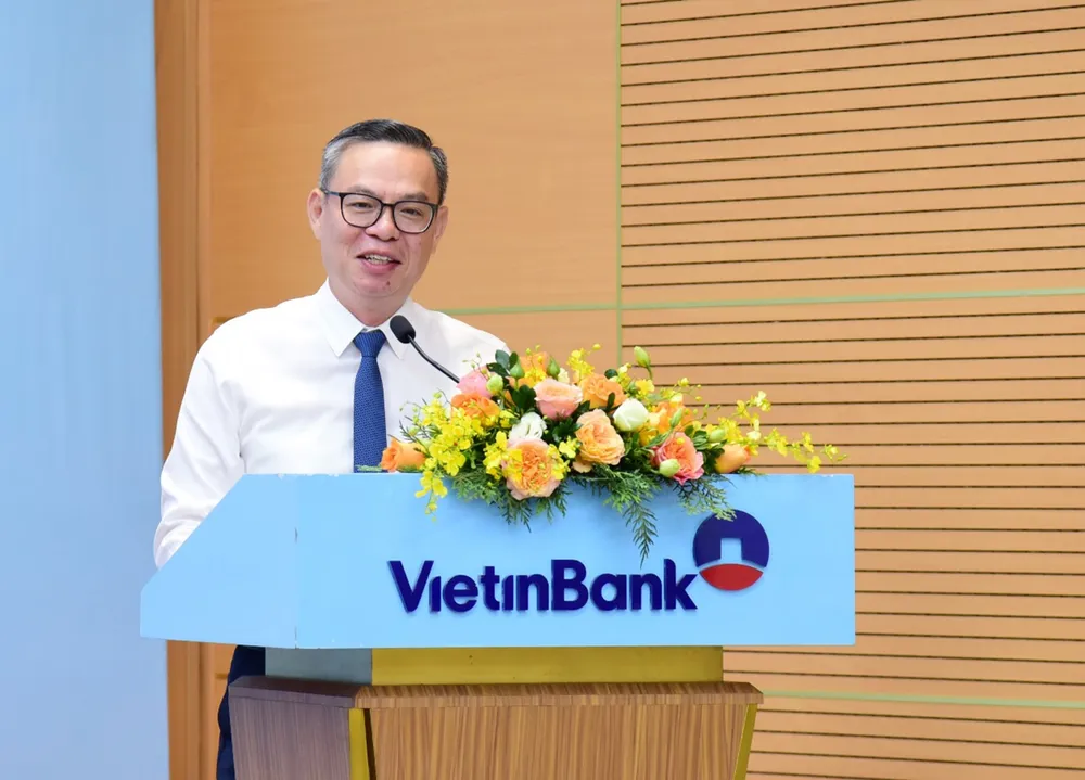Ông Trần Minh Bình – Chủ tịch HĐQT VietinBank phát biểu tại sự kiện. vietinbank-va-cong-ty-co-phan-tap-doan-dau-tu-viet-phuong-hop-tac-toan-dien.jpg