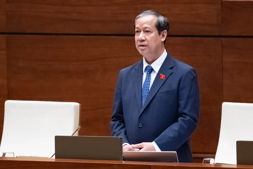 Bộ trưởng Bộ GD&ĐT Nguyễn Kim Sơn. Ảnh: PHẠM THẮNG Bộ trưởng Nguyễn Kim Sơn: Sở dĩ dạy thêm học thêm vì 'chưa đủ'